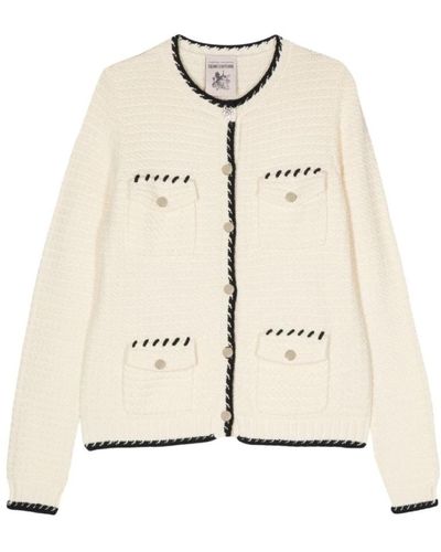 Semicouture Cardigans - Natural