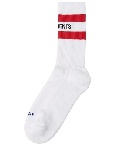 Vetements Iconic Logo Socken - Weiß