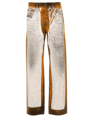DIESEL Bedruckte jeans stampato 802 - Natur