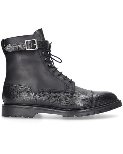 Crockett & Jones Lace-Up Boots - Black
