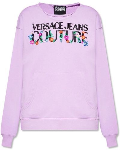 Versace Sweatshirt with logo - Viola