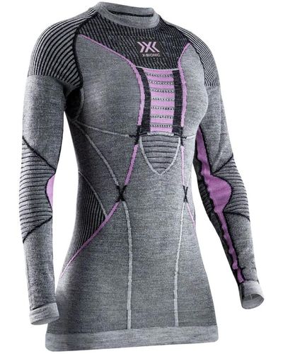 X Bionic Camisa de merino - Gris