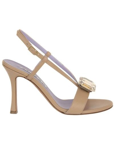Albano Shoes > sandals > high heel sandals - Métallisé