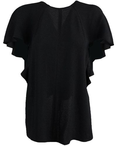 Victoria Beckham Top in viscosa - Nero