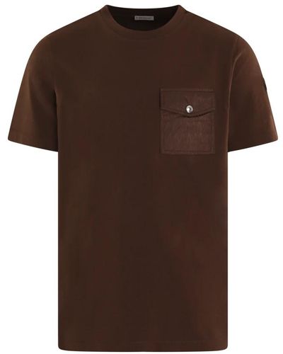 Moncler T-Shirts - Brown