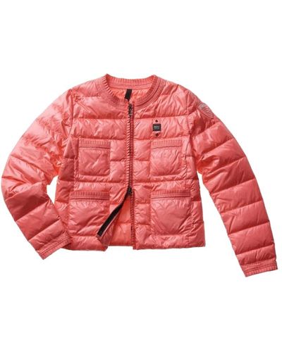 Blauer Abrigo rosa sintético - Rojo