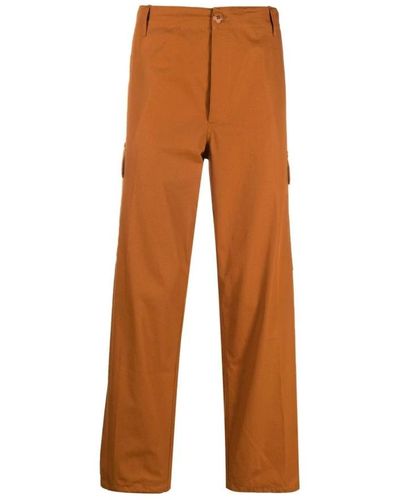 KENZO Straight Trousers - Brown