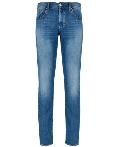 Armani Exchange Slim indigo denim jeans für männer - Blau