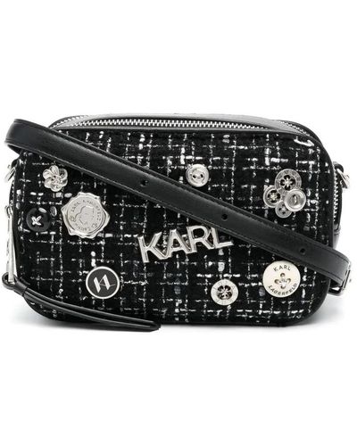 Karl Lagerfeld Cross Body Bags - Black