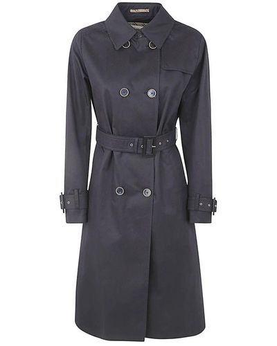 Herno Trench Coats - Blue