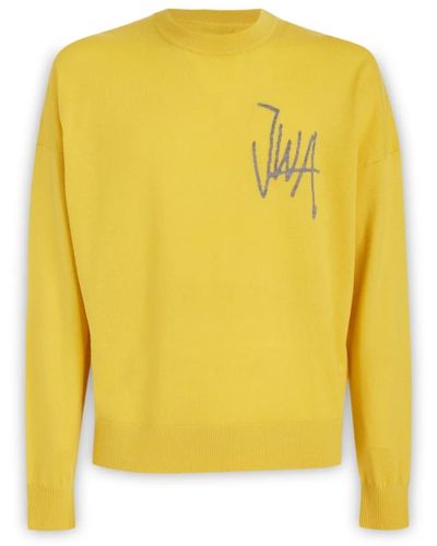 JW Anderson Bequemer und stilvoller sweatshirt für männer - Gelb