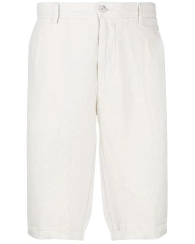 BOSS Shorts in cotone `rigan` - Bianco
