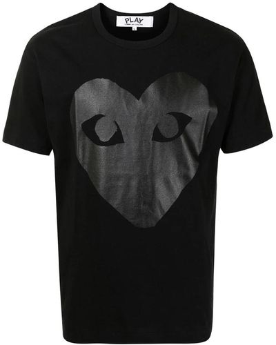COMME DES GARÇONS PLAY Faded big heart t-shirt - Schwarz