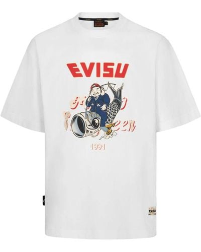 Evisu T-Shirts - White