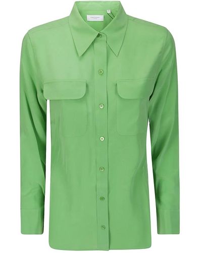 Equipment Camisa slim signature - Verde