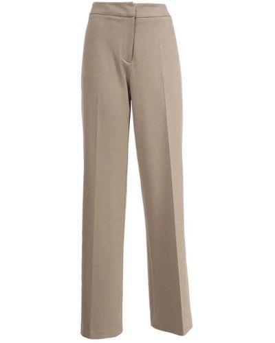 Le Tricot Perugia Trousers > straight trousers - Neutre