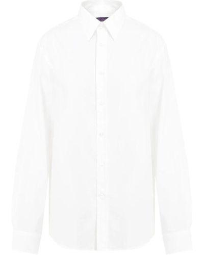 Ralph Lauren Hellcreme langarmhemd - Weiß
