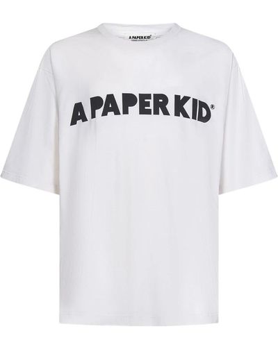A PAPER KID T-Shirts - White
