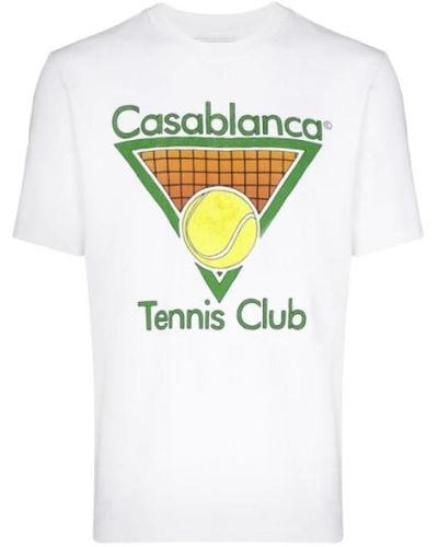 Casablancabrand Ms20-Ts-001 Casa Tennis Club T-shirt - Blanc