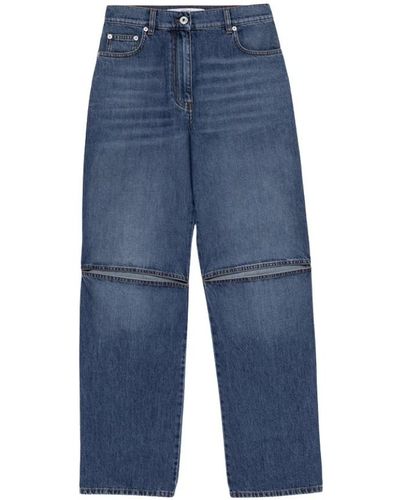 JW Anderson Jeans de algodón lavado medio hechos en italia - Azul