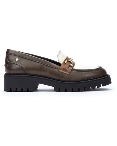 Pikolinos Studded platform loafers - Negro