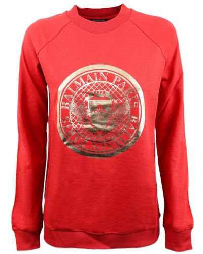 Balmain Sweatshirts - Rouge