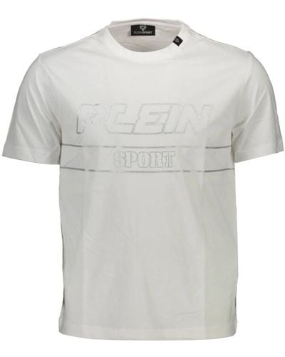Philipp Plein Es T-Shirt mit Auffälligem Druck - Grau