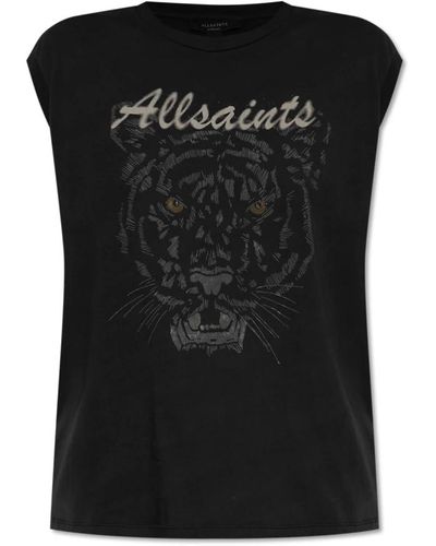 AllSaints Hunter brooke t-shirt - Schwarz