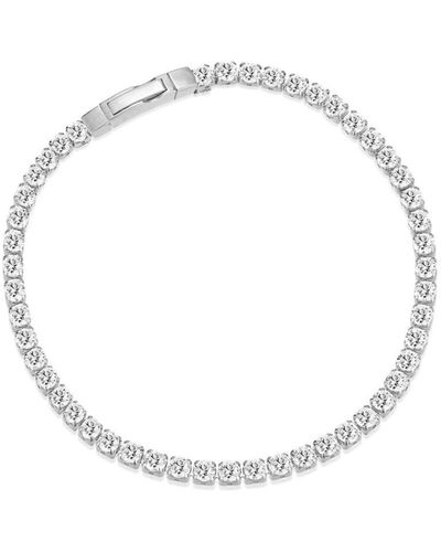 Sif Jakobs Jewellery Pulsera de plata de ley con circonita blanca - Metálico