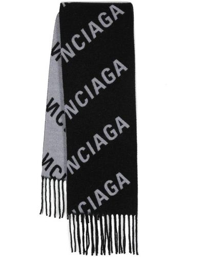 Balenciaga Winter Scarves - Black