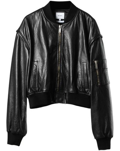 Halfboy Leather Jackets - Black