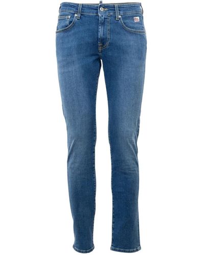 Roy Rogers Italienische slim-fit stretch denim jeans - Blau