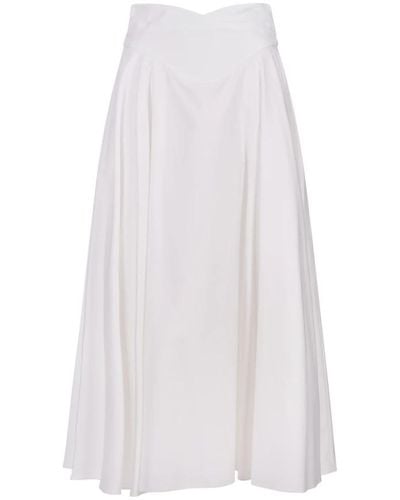 Alexander McQueen Midi Skirts - White
