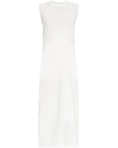Y-3 Ärmelloses Kleid - Weiß