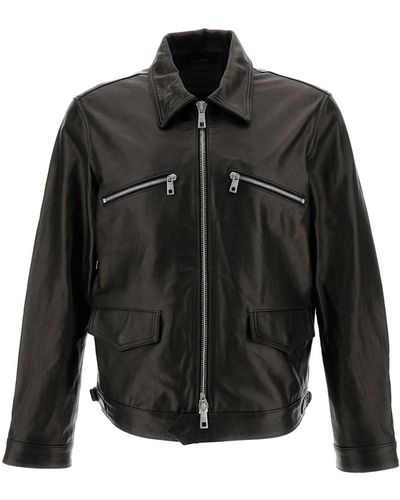 Giorgio Brato Jackets > leather jackets - Noir