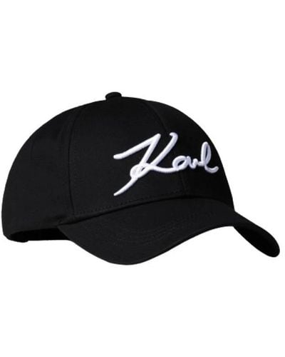 Karl Lagerfeld Schwarze signature cap verstellbarer verschluss