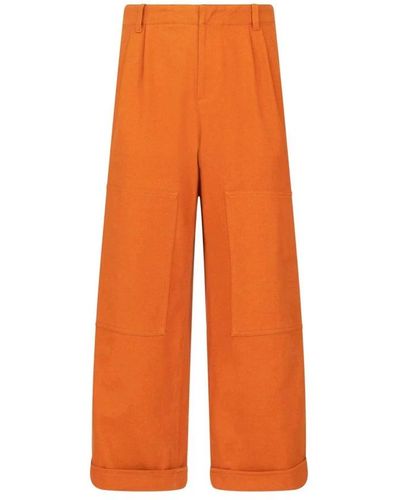 Etro Wide Trousers - Orange