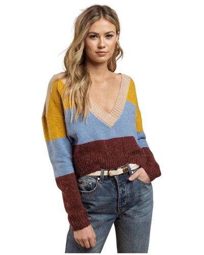 For Love & Lemons Wellesley stripe sweater - Blu