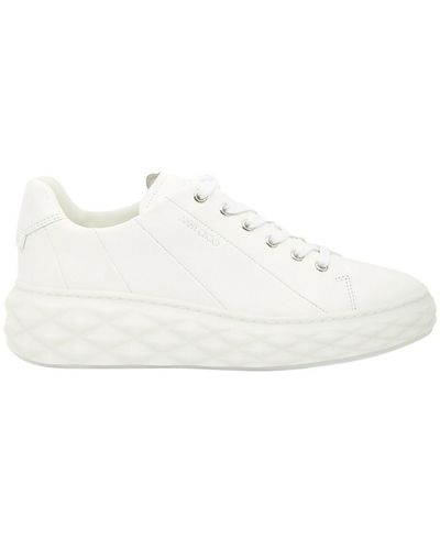 Jimmy Choo Sneakers diamond maxi nap - Blanc