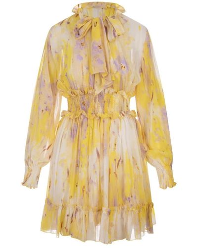 MSGM Short Dresses - Yellow