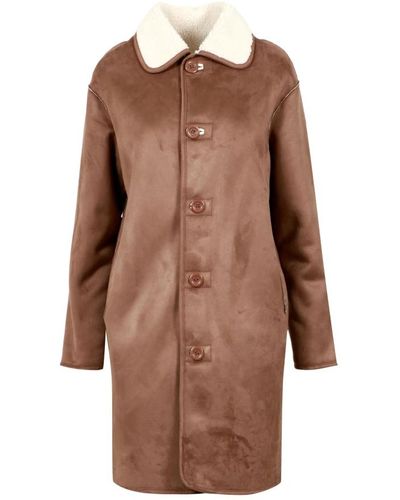 Betta Corradi Coats > single-breasted coats - Marron