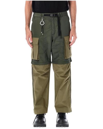 Moncler Straight Trousers - Green