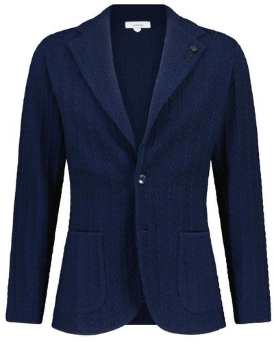Lardini Clásico blazer de punto - Azul