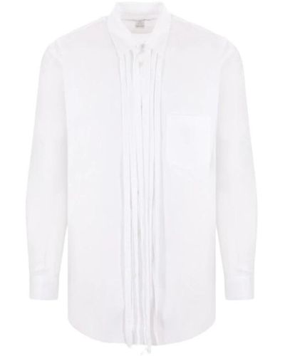 Comme des Garçons Camicia bianca in popeline di cotone con colletto classico - Bianco