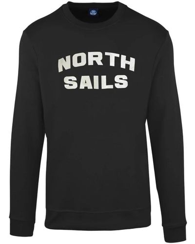 North Sails Klassischer baumwoll-sweatshirt - Schwarz