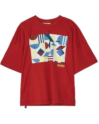 Max Mara Elegante satrapo t-shirts und polos - Rot