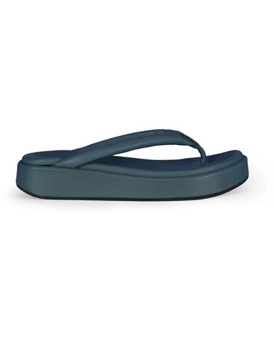 Cortana Grüner ozean flache sandale - Blau