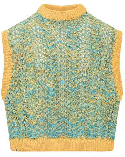 Bonsai Knitwear > sleeveless knitwear - Vert