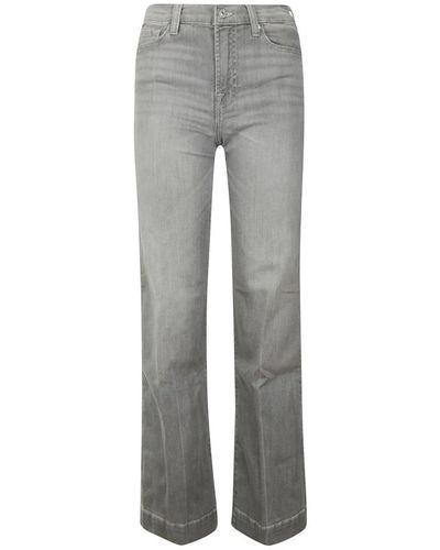 7 For All Mankind Straight Jeans - Gray