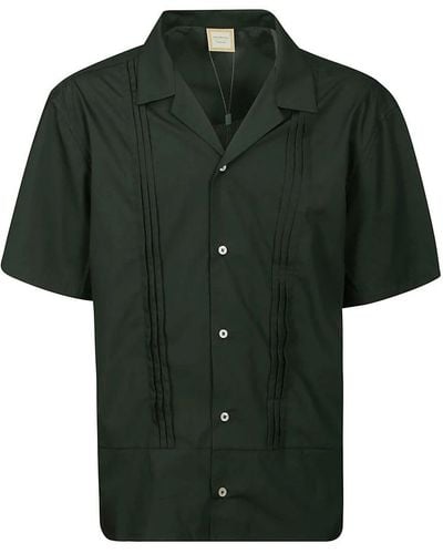 Drole de Monsieur Short Sleeve Shirts - Green